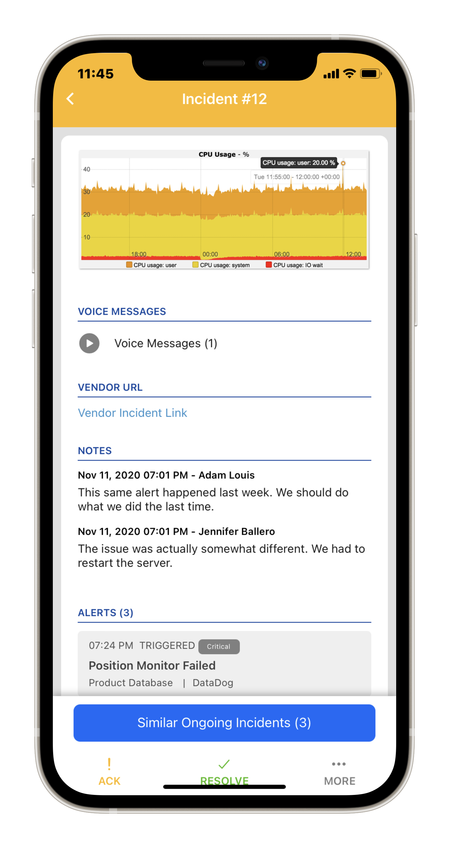 TaskCall Incidents