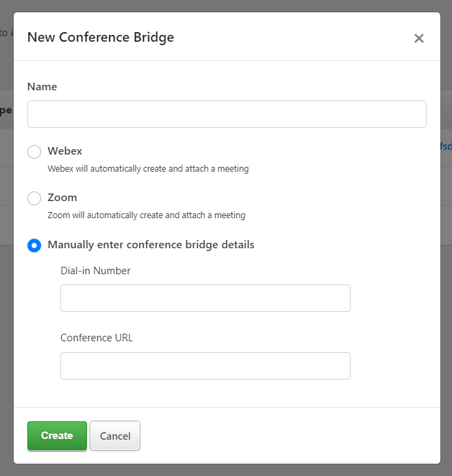 Create Conference Bridge