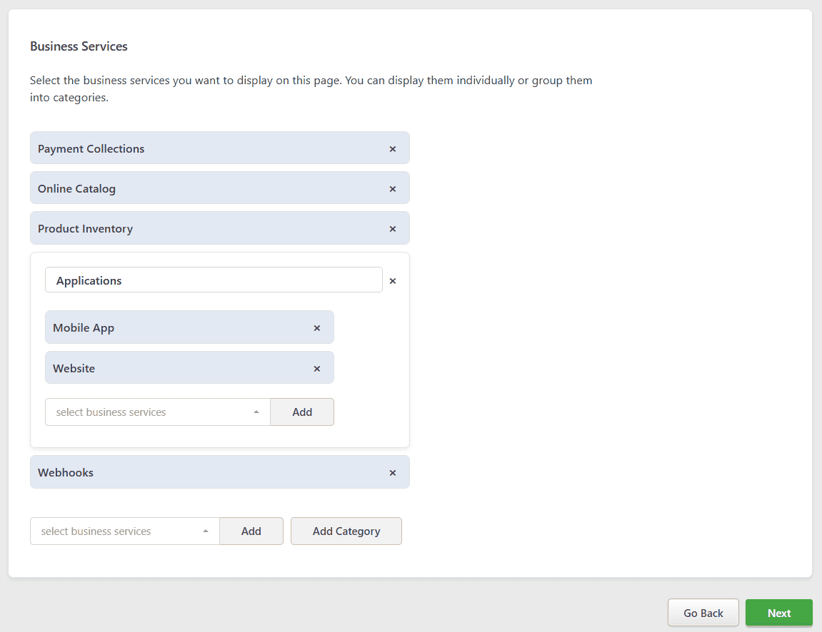 Status Page Business Services