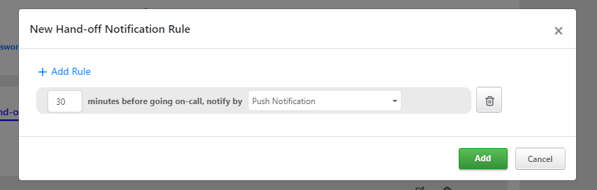 Handoff Notification Rules