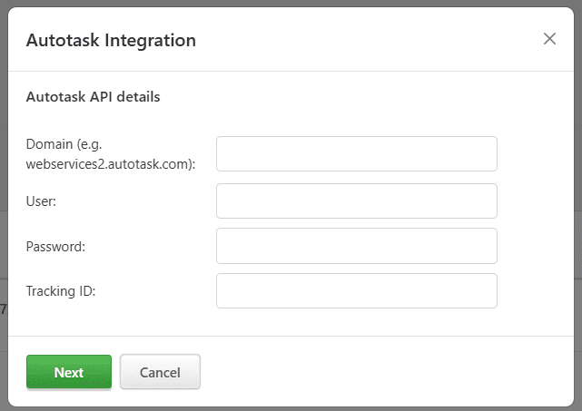 Autotask Integration Step 3