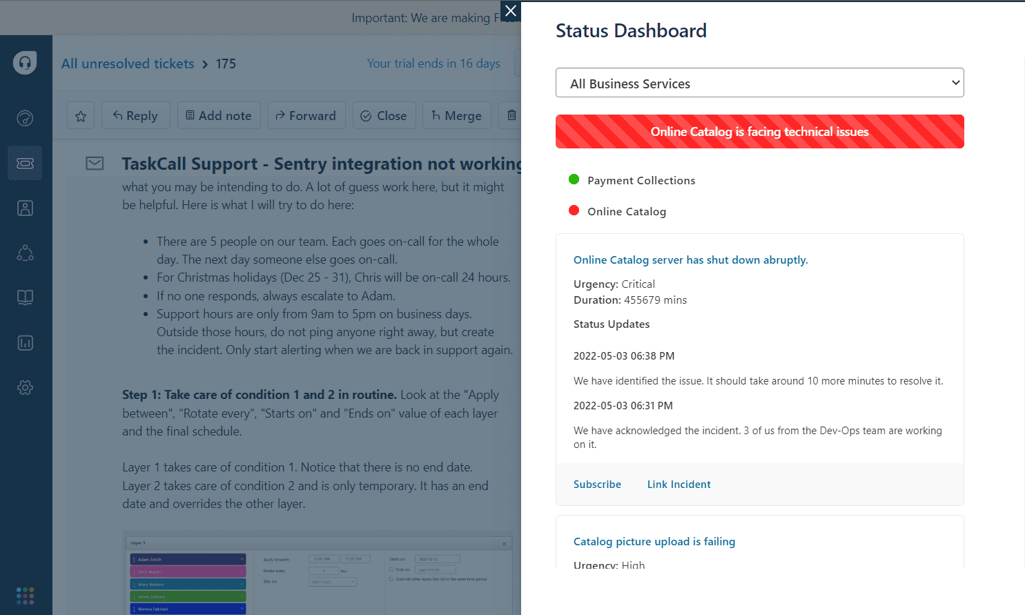 Freshdesk Status Dashboard