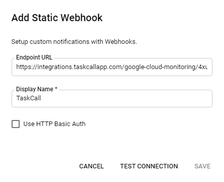 Google Cloud Monitoring Integration Step 4