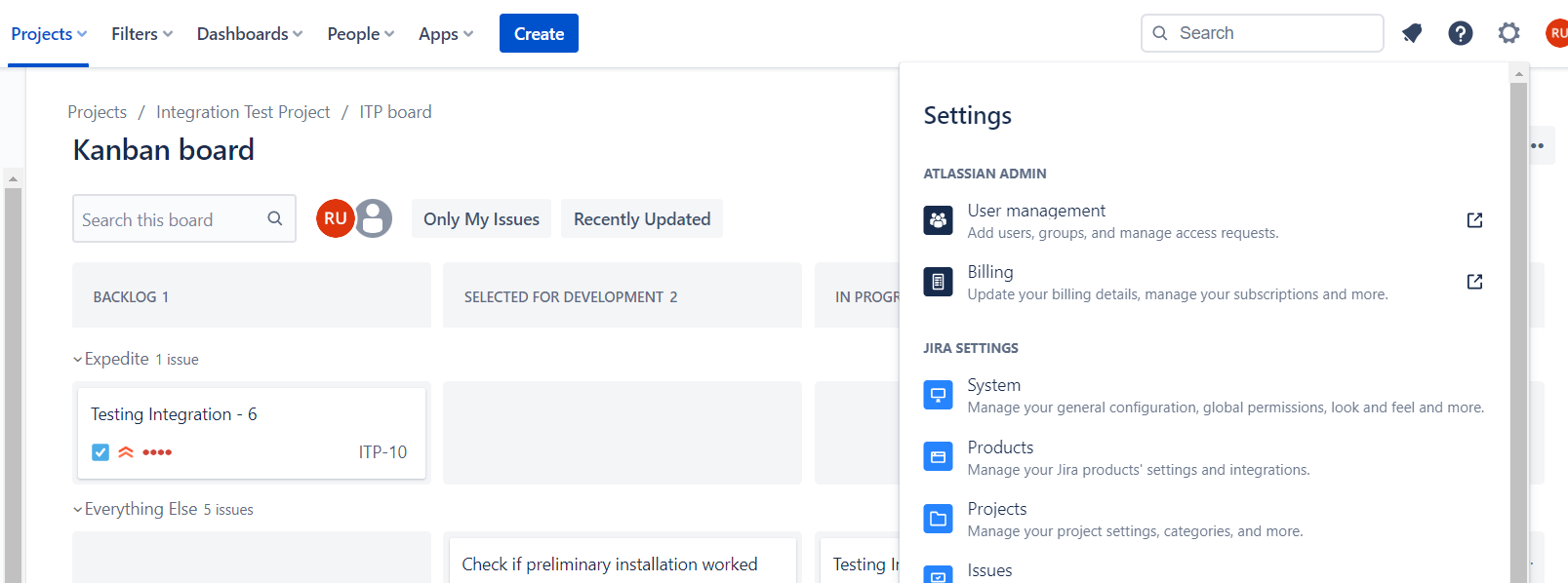 Jira Cloud Custom Webhook Step 1