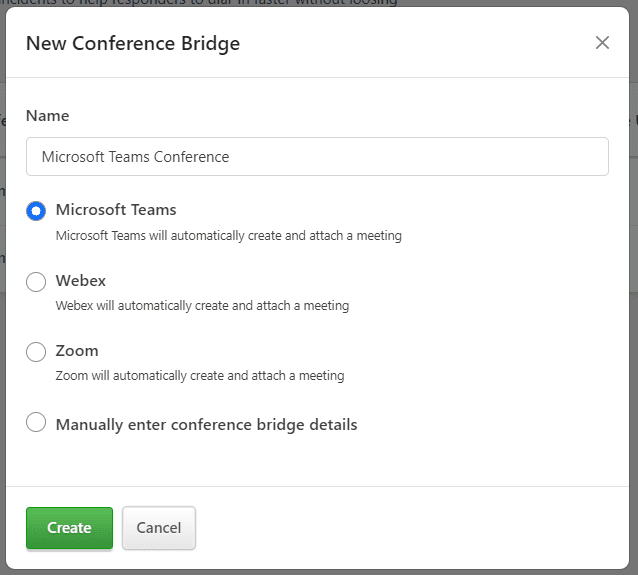 Microsoft Teams Conference Bridge Step 1