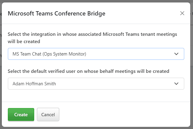 Microsoft Teams Conference Bridge Step 2