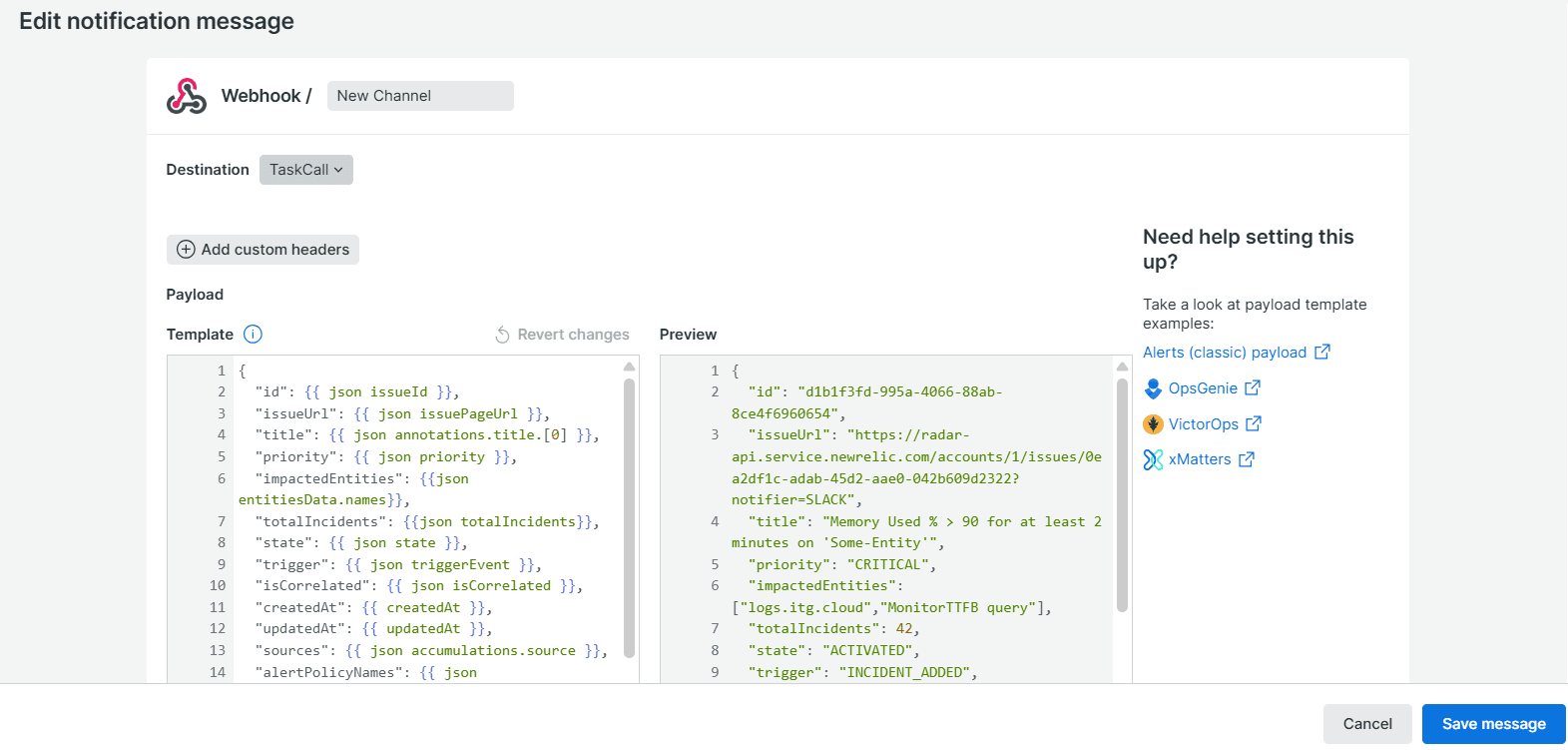 New Relic Notification