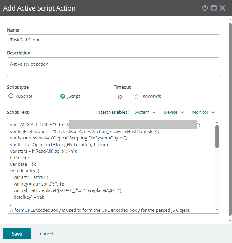 WhatsUp Gold Active Script